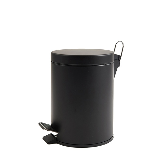 [D99967] Bidone Premium con pedale e vaschetta 3Lt nero satinato Perfetto