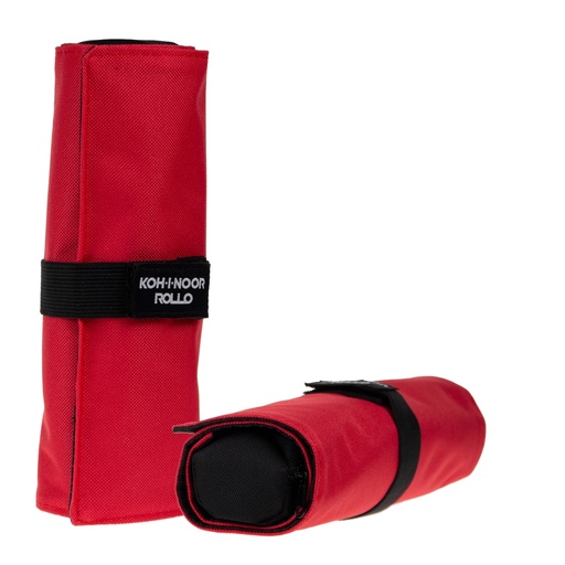 [D99971] Astuccio Roller 24 scomparti+astuccio zip rosso KOH-I-NOOR