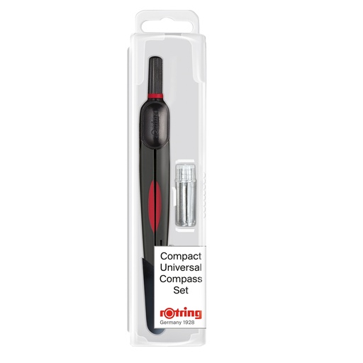 [D99973] Compasso universale s/prolunga set 2 pz Rotring