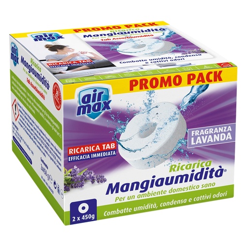 [D99994] Ricarica Tab MANGIAUMIDITA' Lavanda 2x450gr