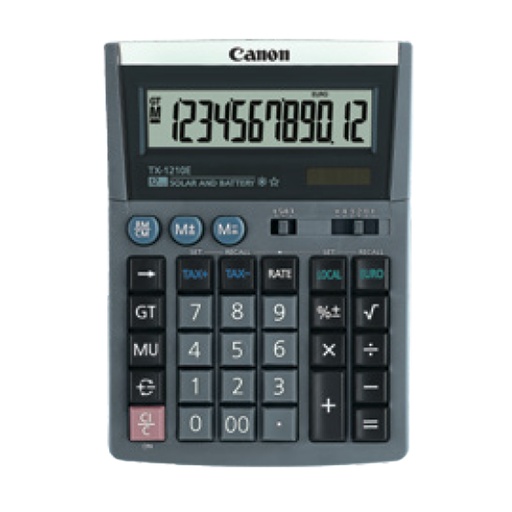 [DCANTX1210E] Canon Calcolatrice TX-1210E DBL EMEA GRIGIO
