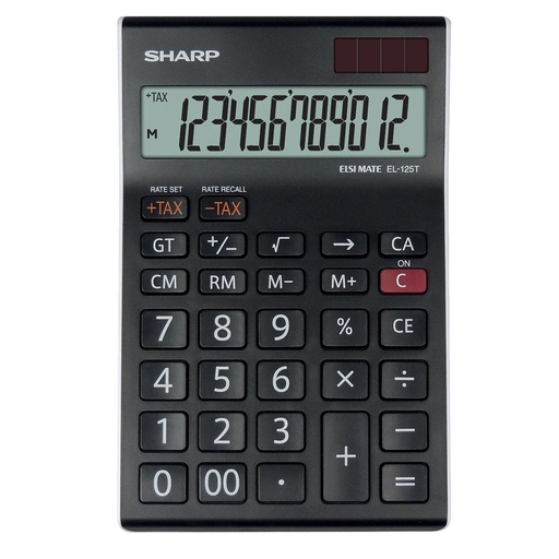 [DSHAEL125T] Sharp Calcolatrice da Tavolo EL-125T 12 cifre