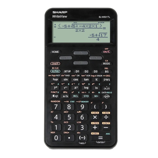 [DSHAELW531TLBK] Sharp Calcolatrice Scientifica EL-W531TL-Nero