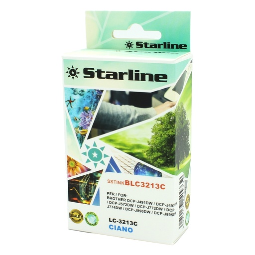 [DSSTINKBLC3213C] CARTUCCIA INK CIANO PER PRINT C/BROTHER LC-3213C