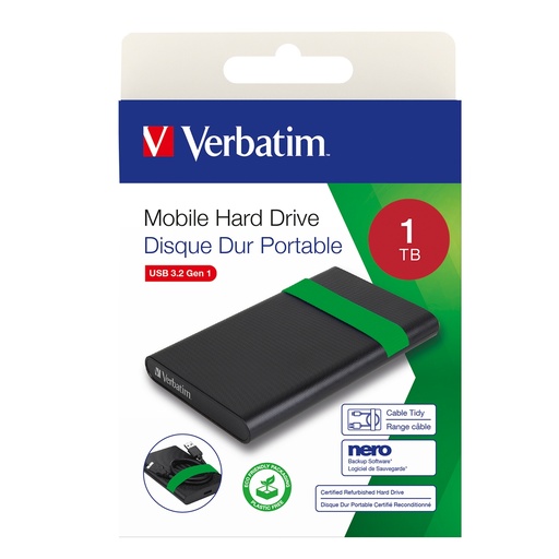 [DVERB053112] HARD DISK PORTATILE RICONDIZIONATO USB 3.2 GEN 1 1TB