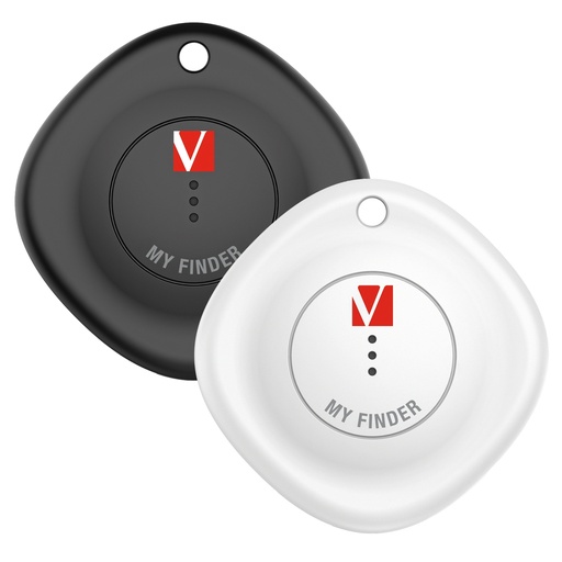 [DVERB32131] My Finder Nero/Bianco Bluetooth Tracker-Confezione Doppia _Verbatim