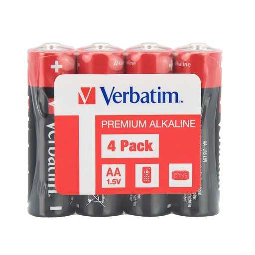 [DVERB49501] Verbatim 4 PILE AA ALKALINE STILO