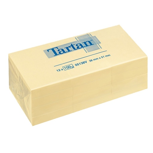 [D32042] BLOCCO TARTAN™ 5138 GIALLO 51X38MM 100FG 63GR