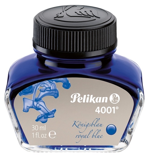 [D30560] INCHIOSTRO STILOGRAFICO PELIKAN 4001 30ML BLU ROYAL
