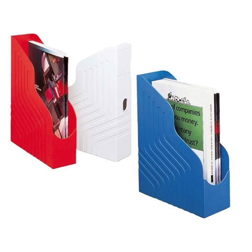 [D30607] Portariviste MAGAZINE RACK 25x32cm dorso 8cm blu REXEL