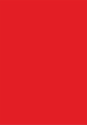 [991210RO] CARTONCINO LISCIO/RUVIDO 50x70 220gr/mq ROSSO (singolo)