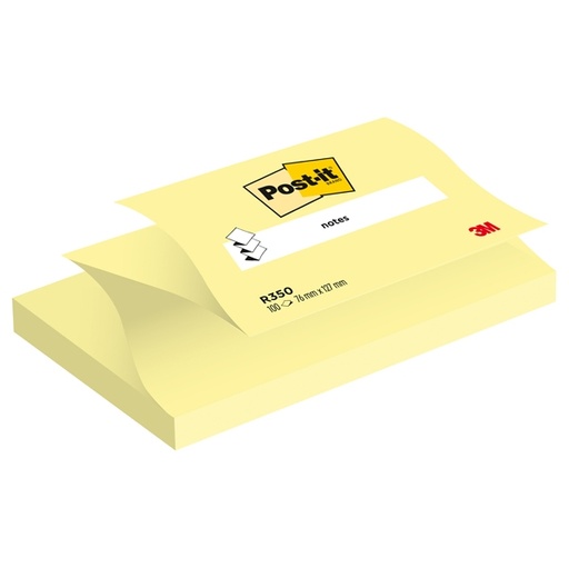 [D32057] BLOCCO 100fg Post-it(R) Super Sticky Z-Notes R350 Giallo Canary™ 76x127mm
