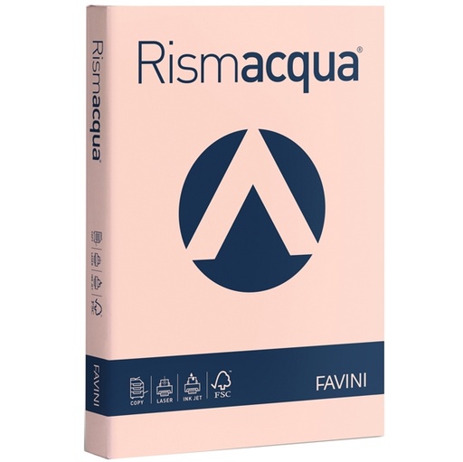 [D32798] Carta RISMACQUA 200gr A4 125fg salmone 05 FAVINI
