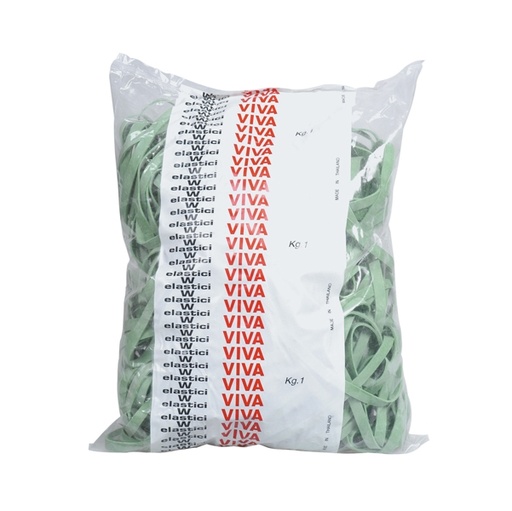 [D34152] ELASTICO FETTUCCIA VERDE diam.100 T5 SACCO DA 1KG