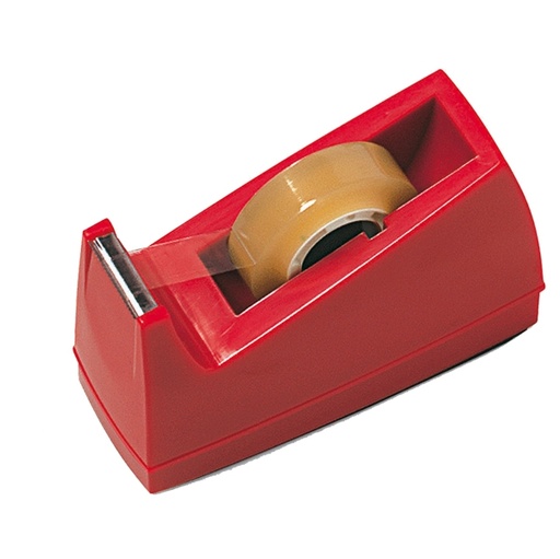 [D34530] DISPENSER PER NASTRO ADESIVO 33MT ROSSO ART.72