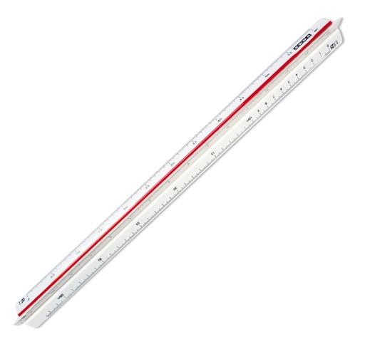 [D35293] SCALIMETRO ISOTECK ARDA 30CM PER ARREDAMENTO (SCALE 1:20-25-50-75-100-125)