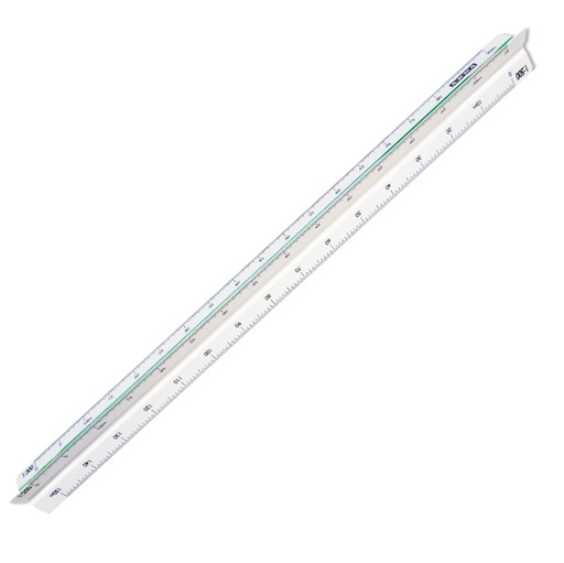[D35294] SCALIMETRO ISOTECK ARDA 30CM PER CATASTO (SCALE 1:500-1000-1250-1500-2000-2500)