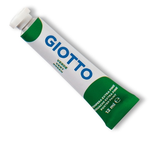 [D36124] TEMPERA GIOTTO TUBO 4 (12ML) VERDE 12
