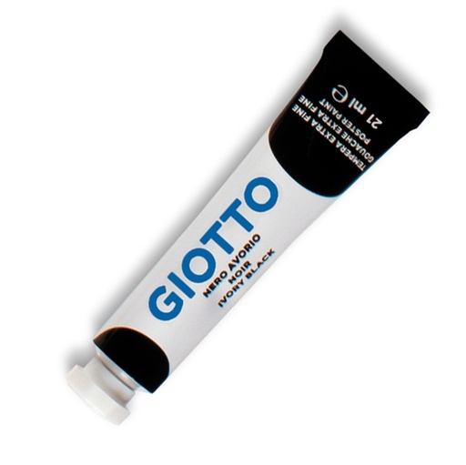 [D36143] TEMPERA GIOTTO TUBO 7 (21ML) NERO 24