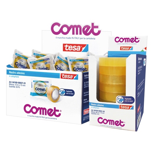 [D36222] NASTRO ADESIVO 10MTX15MM CELLO 64-160 COMET