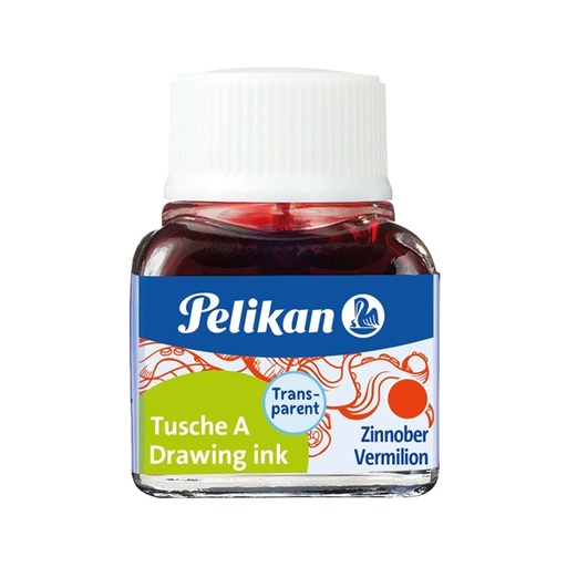 [D36329] INCHIOSTRO DI CHINA 523 VERMIGLIONE 3 10ML PELIKAN