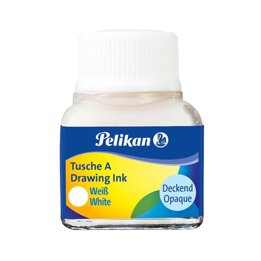 [D36340] INCHIOSTRO DI CHINA 523 BIANCO 18 10ML PELIKAN