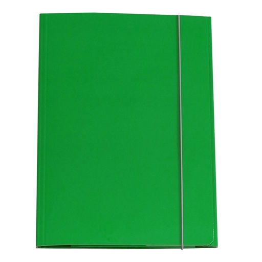 [D37533] CARTELLINA CON ELASTICO 32PL 25X34CM VERDE