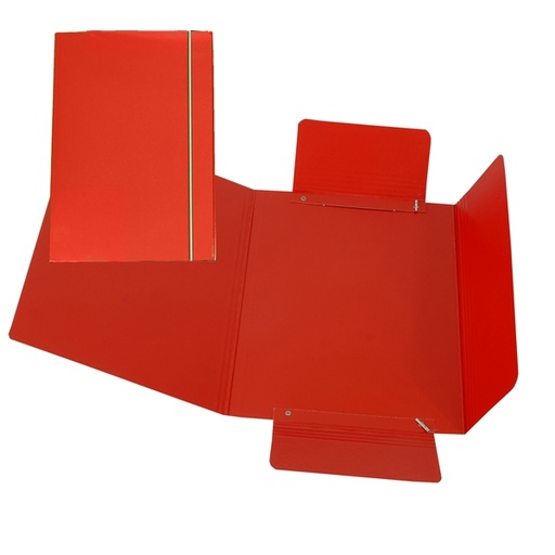 [D37537] CARTELLINA C/ELASTICO 17X25CM ROSSO 40L