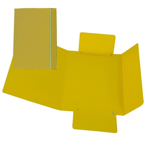[D37540] CARTELLINA C/ELASTICO 17X25CM GIALLO 40L
