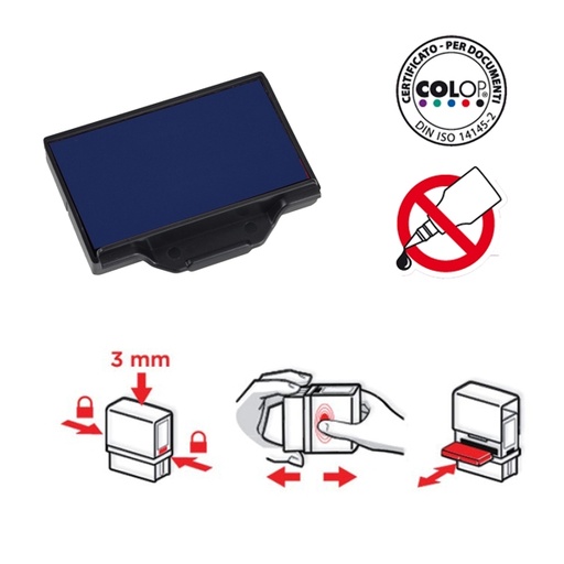 [D38082] TAMPONE COLOP E/40 BLU