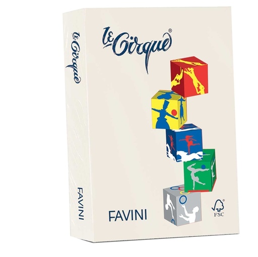 [D38216] Carta LECIRQUE A4 80gr 500fg avorio pastello 110 FAVINI
