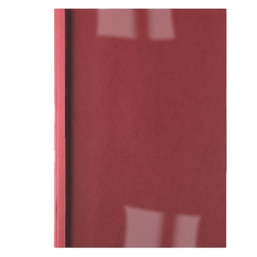 [D39463] 100 CARTELLINE TERMICHE 3MM ROSSO BUSINESS LINE LEATHER
