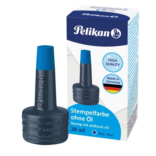 [D44657] INCHIOSTRO BLU 4K S/OLIO 28ML X CUSCINETTI PELIKAN