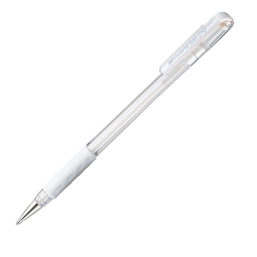 [D44822] ROLLER GEL HYBRID GRIP LUNA K118 BIANCO PENTEL 0,8MM