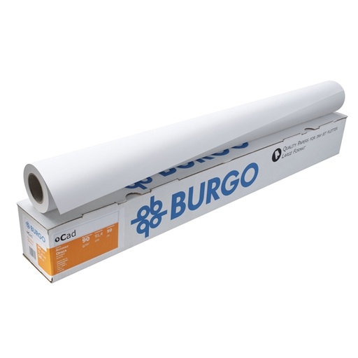 [D45006] CARTA INKJET PLOTTER OPACA 914MMX50MT 80GR CAD 80ECO BURGO