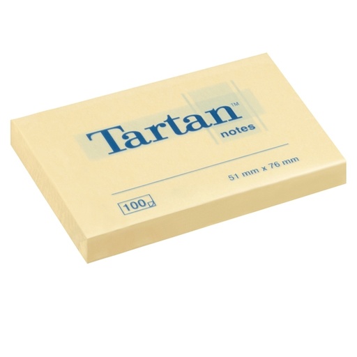 [D45062] BLOCCO TARTAN (TM) 5176 GIALLO 51X76MM 100FG 63GR