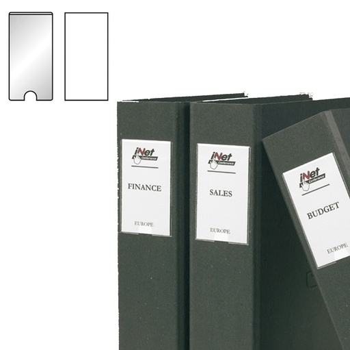 [D45230] Busta 12 portaetichette PPL adesive trasparenti 22x102mm 10315S 3L