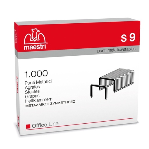 [D45251] SCATOLA 1000 PUNTI S9 (23/9) IN ACCIAIO RO-MA