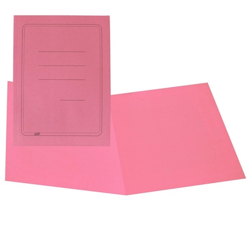 [D45661] 100 CARTELLINE SEMPLICI ROSA C/STAMPA 145GR