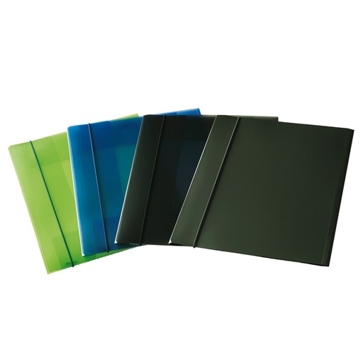 [D45670] CARTELLINA CON ELASTICO EKO U110 TRASPARENTE BLU LEONARDI