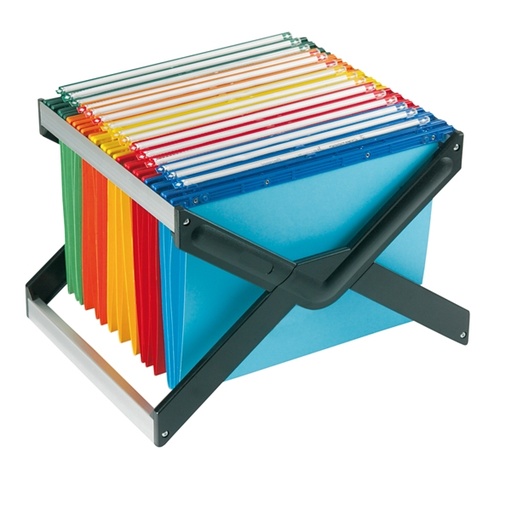 [D45709] SUPPORTO PER CARTELLE SOSPESE LUXOR CON 10 CARTELLE JOKER 33CM