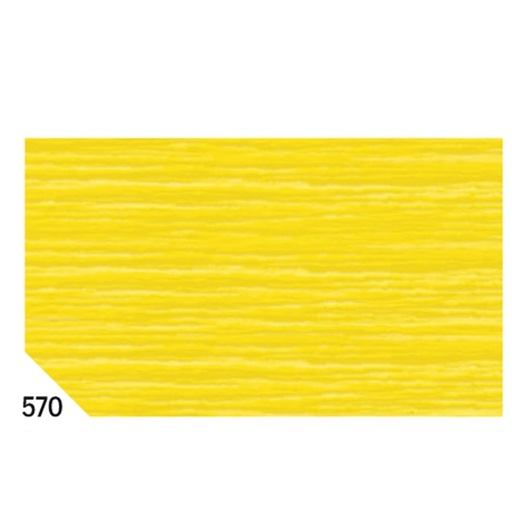 [D46549] 10RT CARTA CRESPA GIALLO 570 (50X250CM) 48gr/m² Rex Sadoch