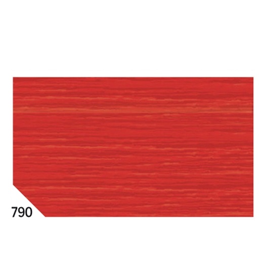 [D46553] 10RT CARTA CRESPA ROSSO CILIEGIA 790 (50X250CM) 48gr/m² Rex Sadoch