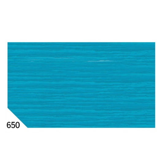 [D46559] 10RT CARTA CRESPA TURCHESE 650 (50X250CM) 48gr/m² Rex Sadoch
