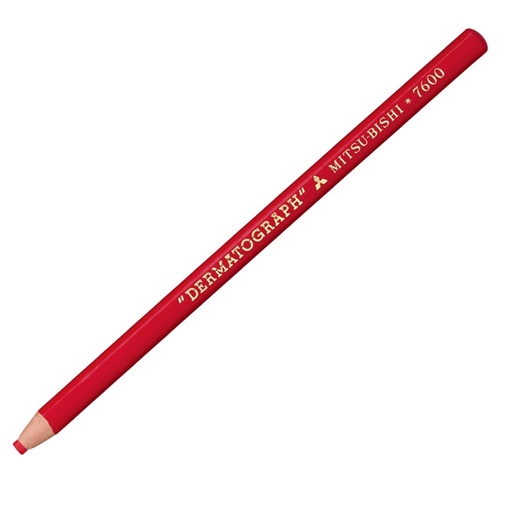 [D46986] Matita dermotografica 7600 rosso UNI MITSUBISHI