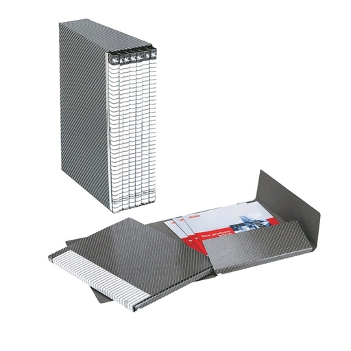 [D47168] Gruppo DELSO LINE I54 6 cartelle 2 lembi dorso 1,5cm ESSELTE