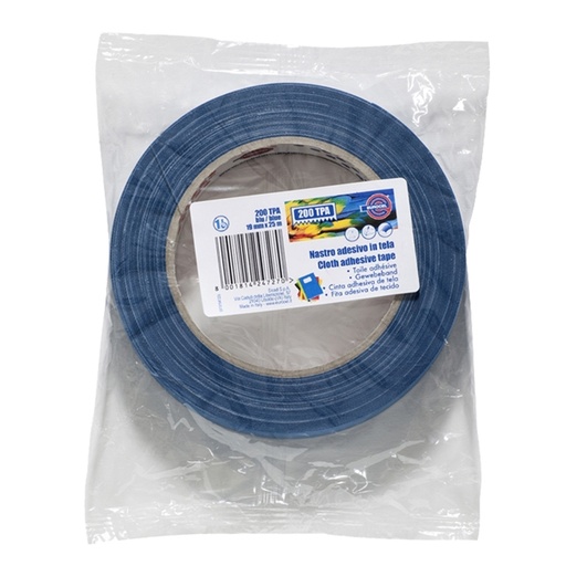 [D47214] NASTRO ADESIVO TELATO TPA 200 19MMX25MT BLU