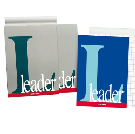 [D47442] BLOCCO NOTE 21X297MM BIANCO 80GR 90FG LEADER BLASETTI