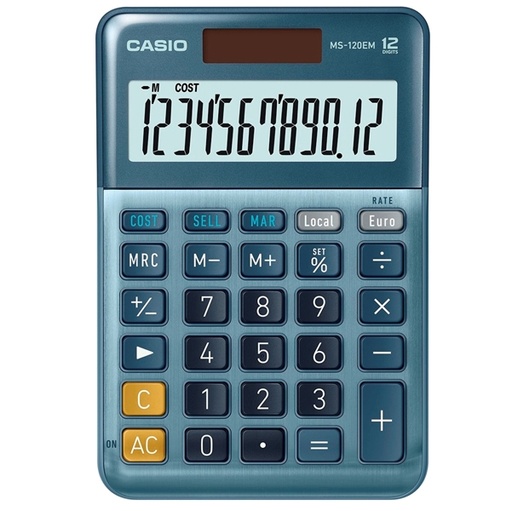 [D47526] Calcolatrice da tavolo compatta MS-120EM Casio