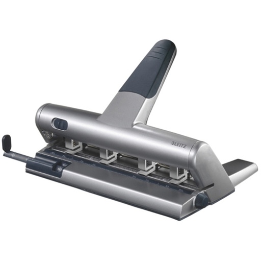 [D48551] PERFORATORE 4 FORI VARIABILI PASSO 6-8 MAX 30FG AKTO ARGENTO LEITZ